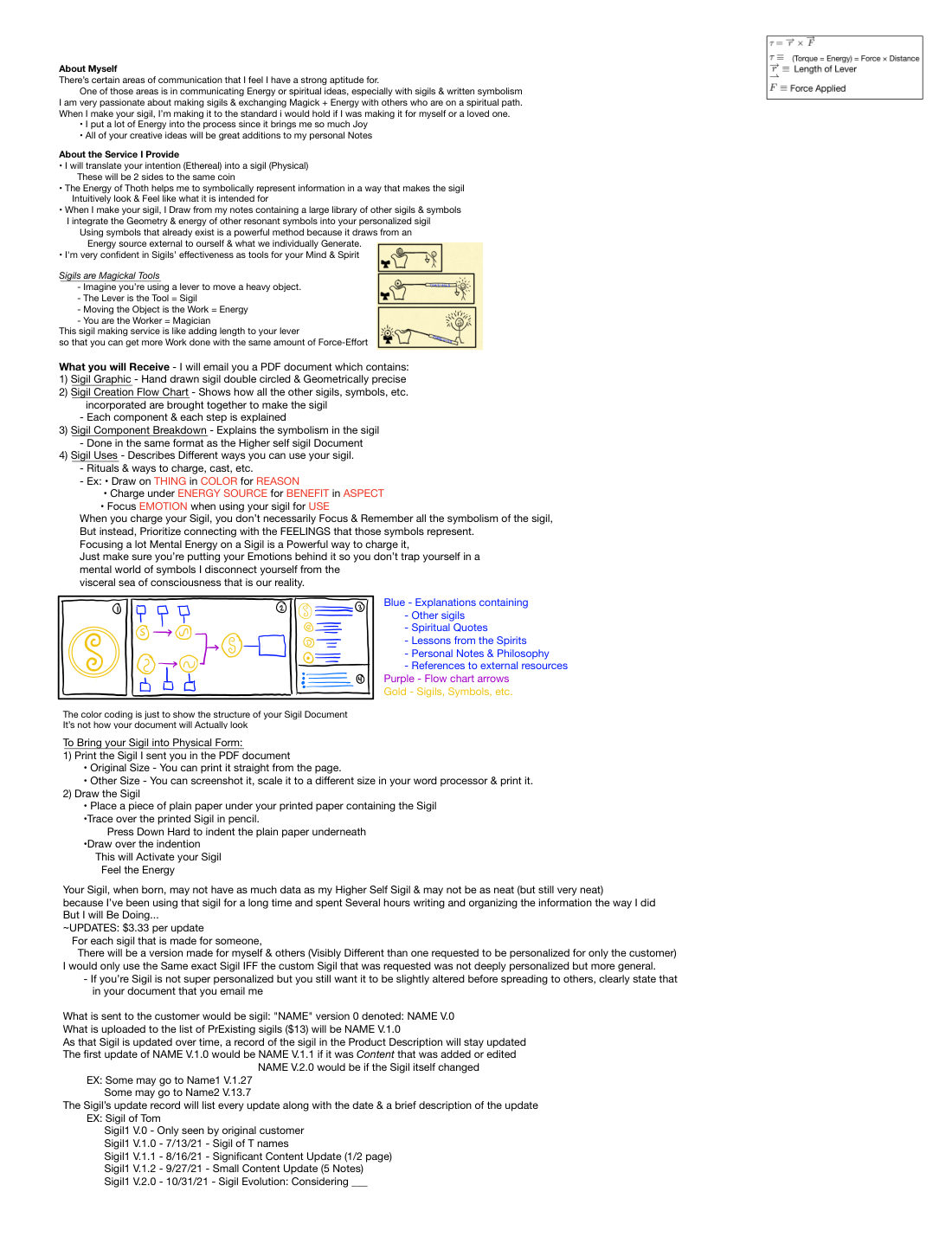 Sigil Crafting Service Description 2, page 5