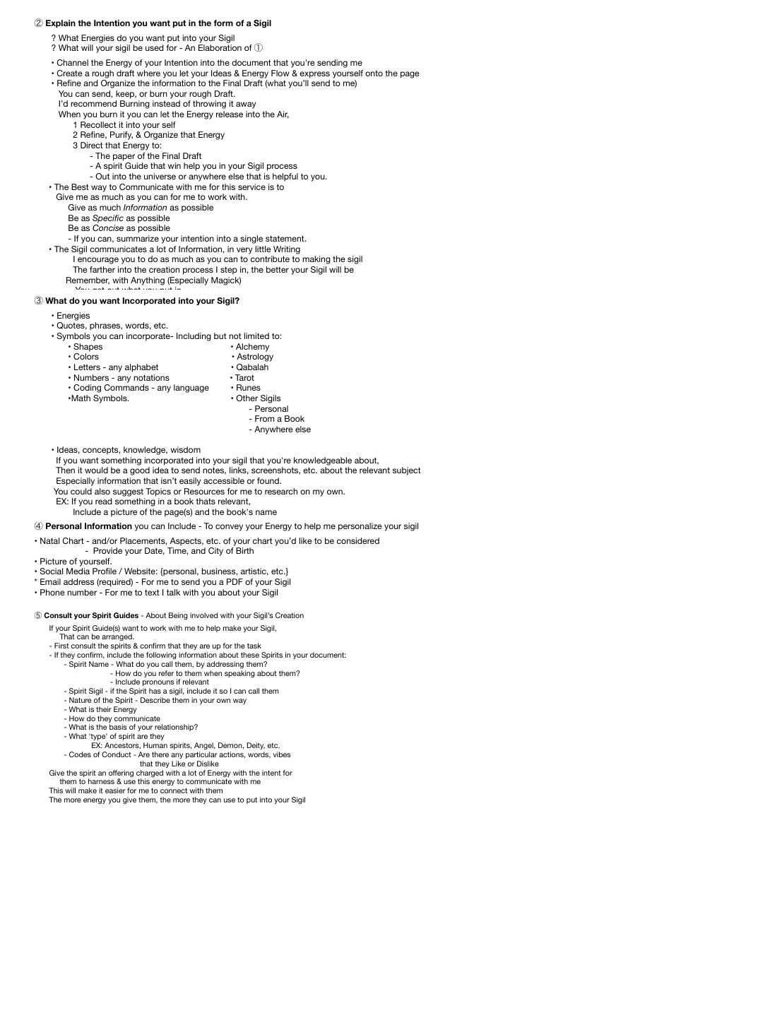 Sigil Crafting Service Description 2, page 7